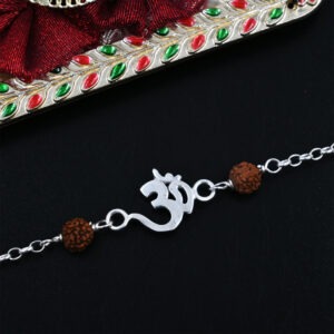 silver rakhi bracelet