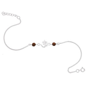 silver rakhi bracelet