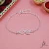 silver rakhi bracelet