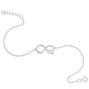 silver rakhi bracelet