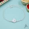 silver rakhi bracelet