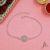 Abstract floral Rakhi Bracelet