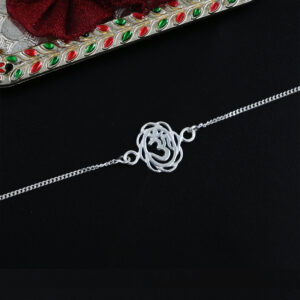 silver rakhi bracelet