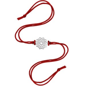 Abstract Floral Rakhi in Cotton Thread