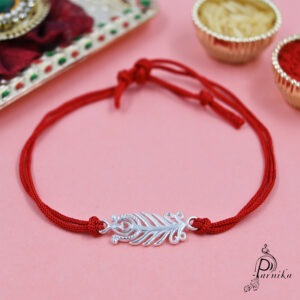 Mor Pankh Rakhi in Cotton Thread