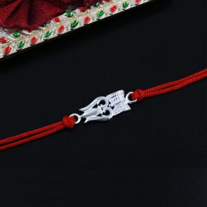 silver rakhi bracelet