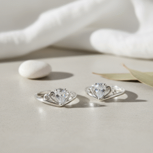 CZ Tiara Toe Rings