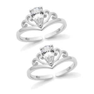 CZ Tiara Toe Rings