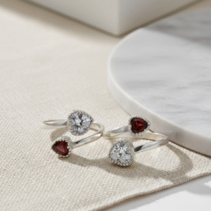 Top Open Heart Toe Rings