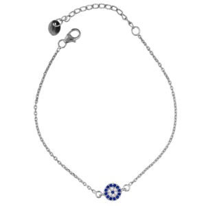 Minimal Evil Eye Charm Bracelet
