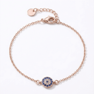 Minimal Evil Eye Charm Bracelet