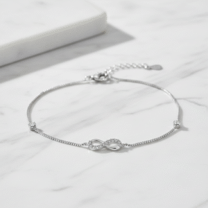 Round Halo CZ Bracelet