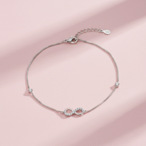 Round Halo CZ Bracelet