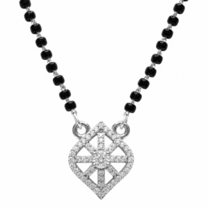 Geometric CZ Mangalsutra Necklace