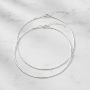 Delicate Shiny Snake Anklets