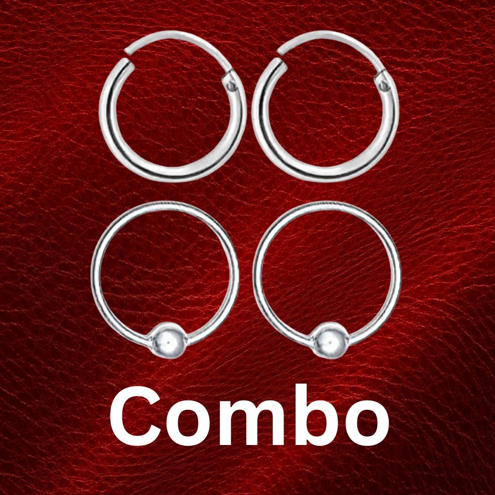 Buy Combo Silver Jewellery