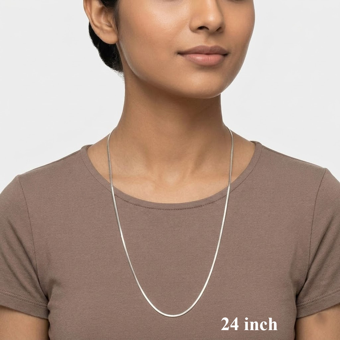 MJCH0083.24 1 Thin to Broad Square Snake Chain