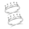 Crown Design Toe Ring in Sterling Silver
