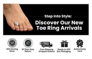 shop toe ring design silver