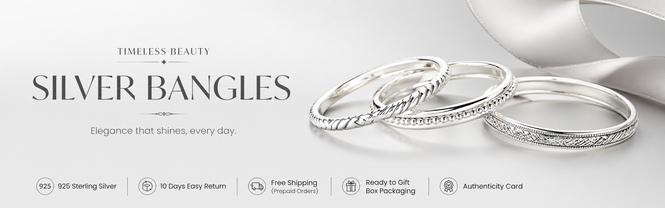 Buy 925 silver bangles online
