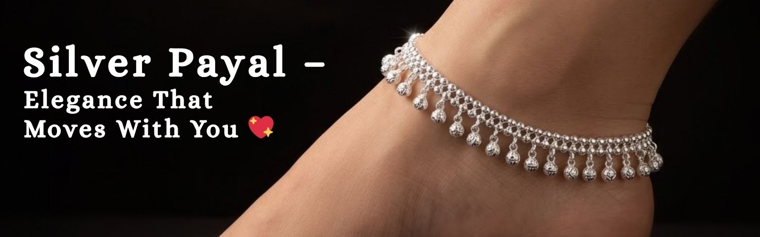 Buy silver payal design online