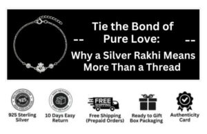 Silver Brother Rakhi