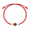 Rudraksha thread rakhi with 925 sterling silver balls