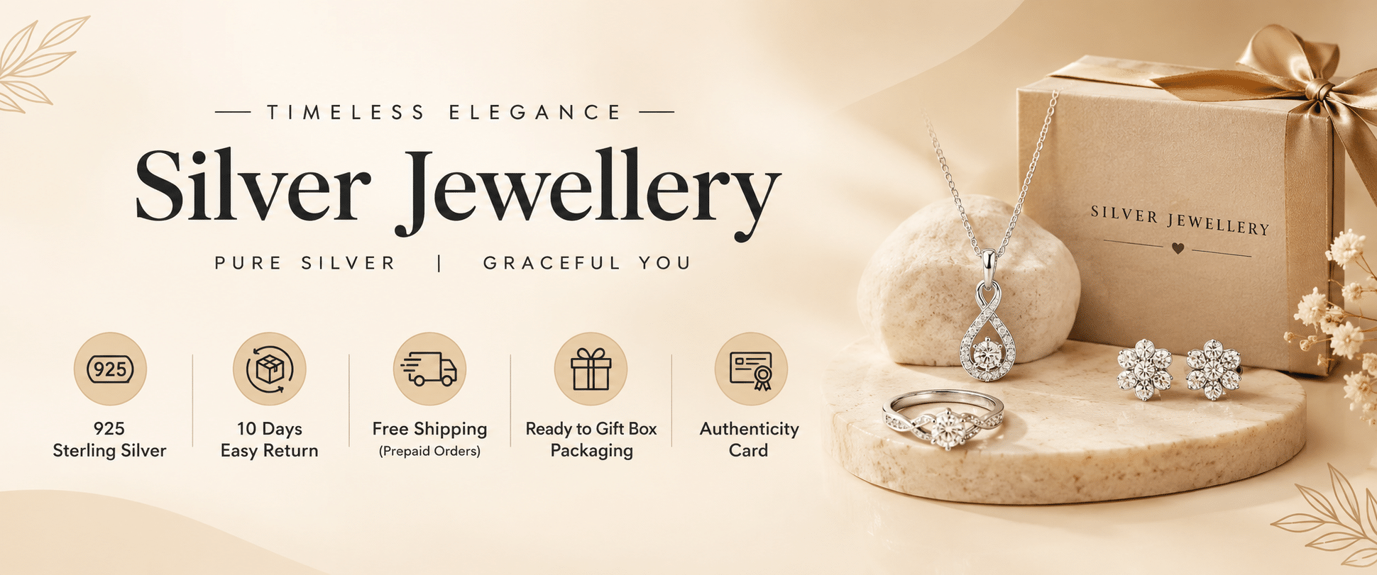 Buy Premium 925 Sterling Silver Jewellery Online - Parnika Jewels